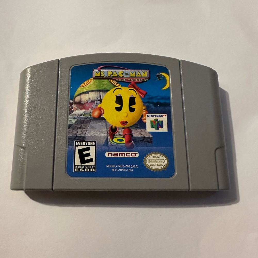 Nintendo 64 Ms. Pac-Man Maze Madness Game Cartridge Tested And Working